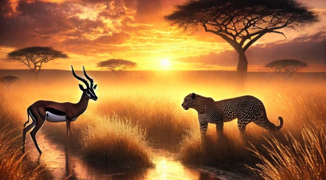 THE GAZELLE and THE LEOPARD